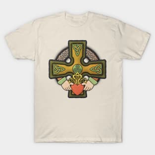 Claddagh Celtic Cross T-Shirt